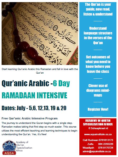6 day Arabic course 2014