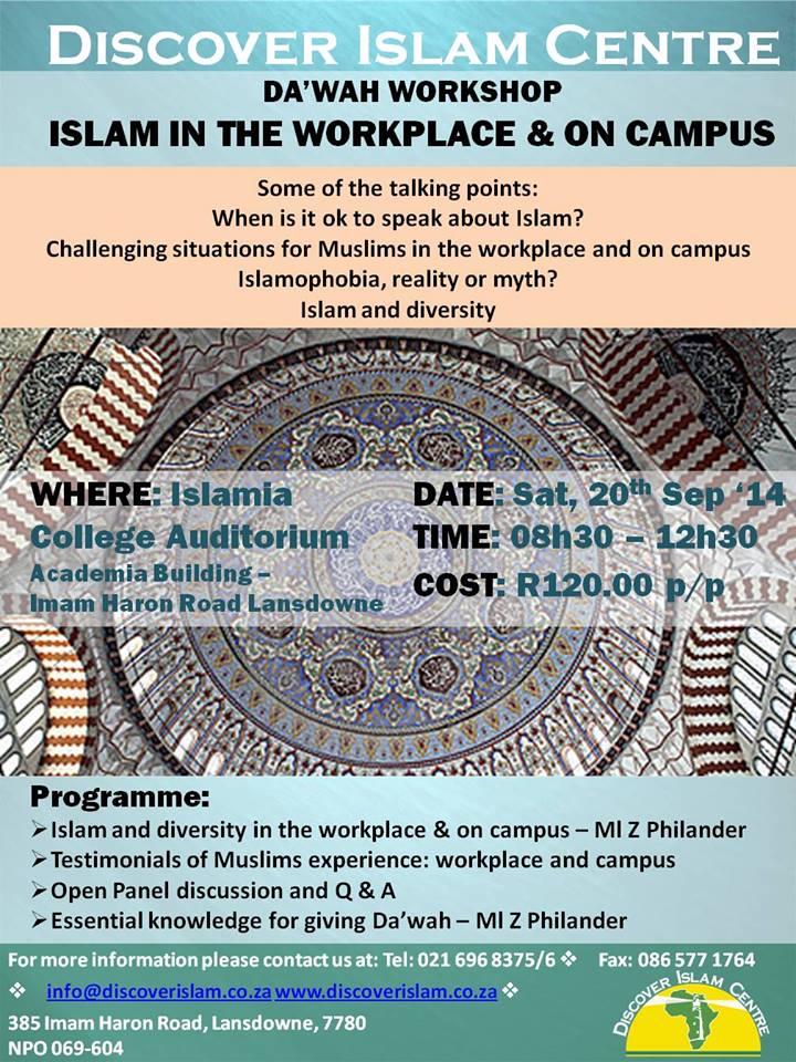 Discover Islam Centre: Dawah Workshop