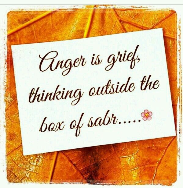 Anger is Grief