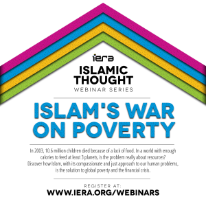 Webinar: Islam’s War on Poverty