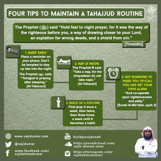 4 Tips for Maintaining a Tahajjud Routine
