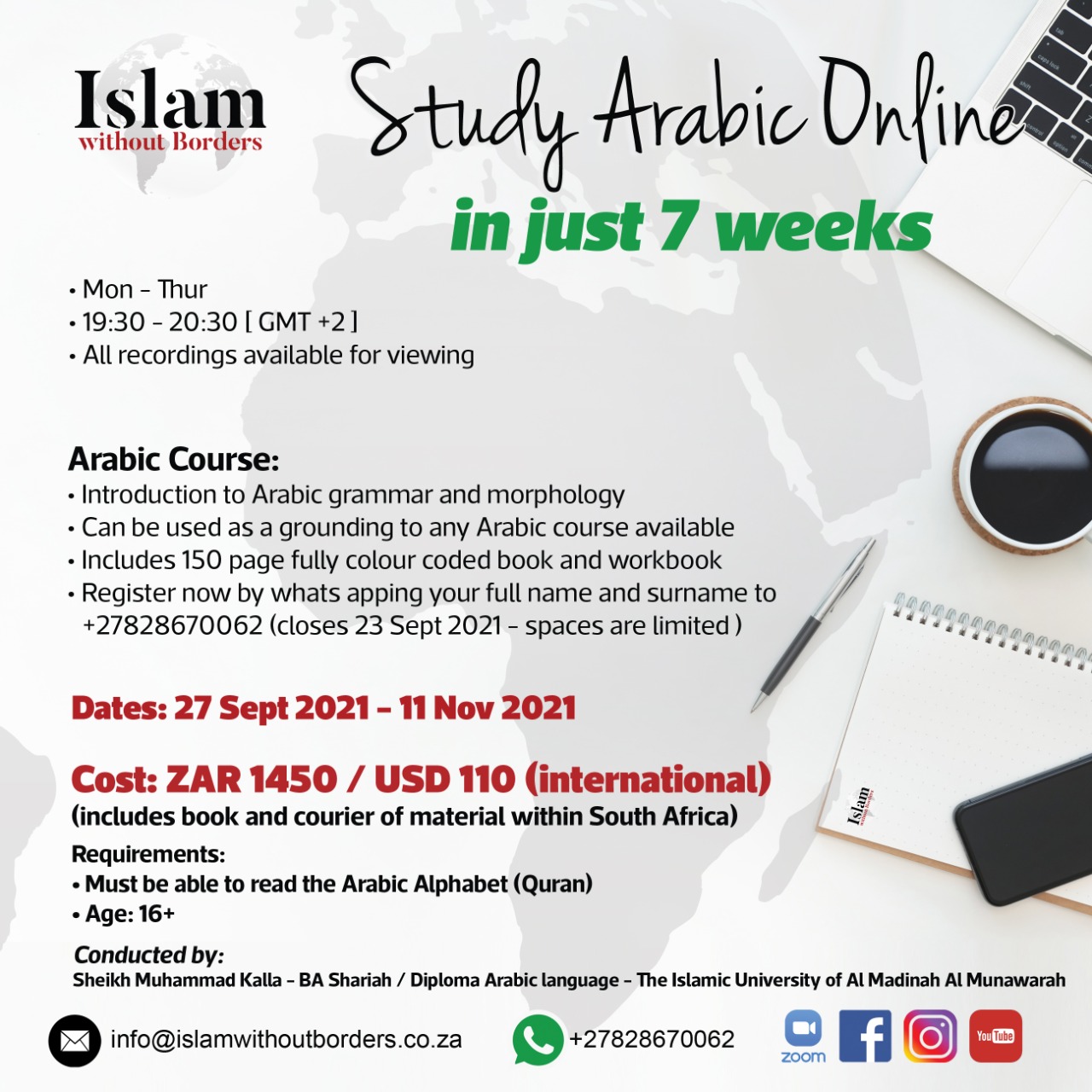 Study Arabic in 7 weeks