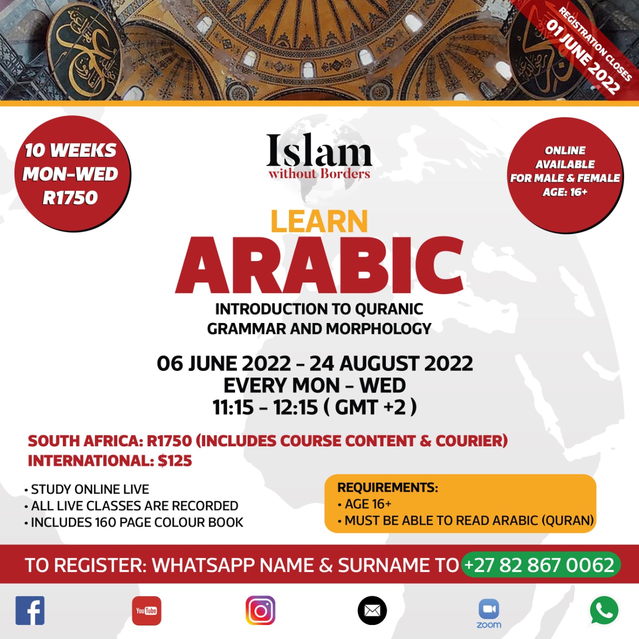 10 week Arabic Introductory course